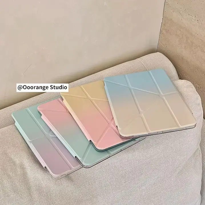 Ins Colorful Gradient Dopamine Y2K Cover For iPad Pro 13 11th M5 M4 12.9 A16 10 8 7 9th 10th Air 11 M2 M3 Mini Split Tablet Case