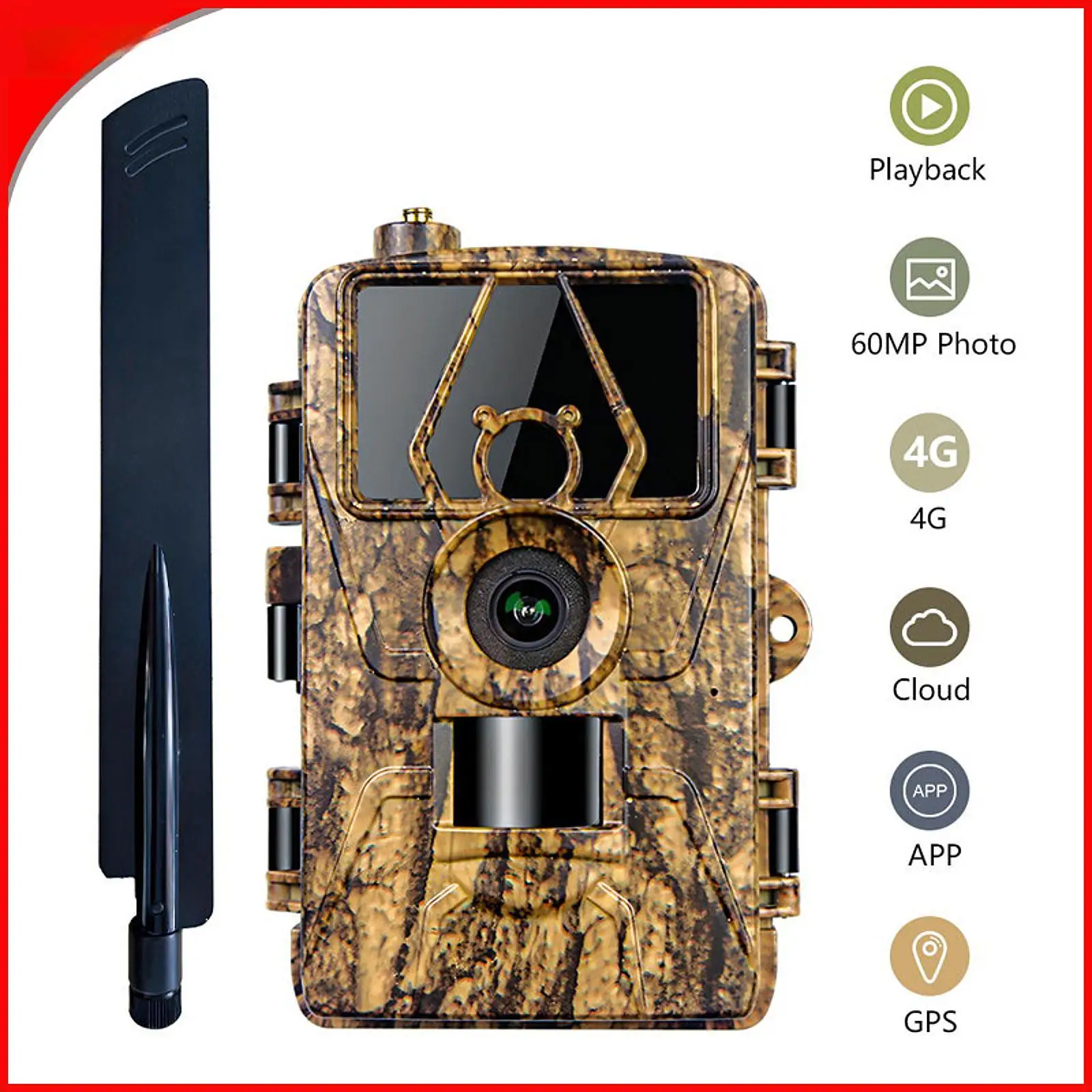 Outdoor Trail Camera Compact Tracking Camera for Wildlife Backpacking Yard