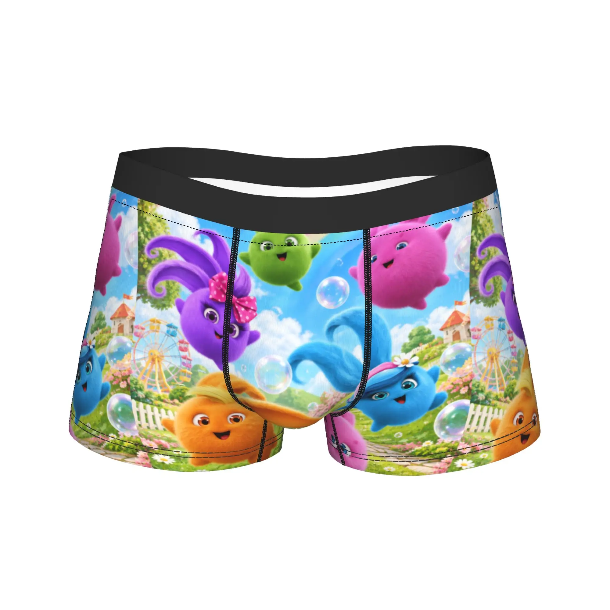 Sunny Bunnies five colourful balls Underwear  Males Shorts Briefs Breathable Boxershorts High Quality Oversize Underpants