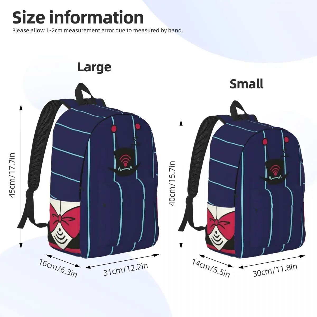 Hazbins-Sac à dos en toile Tyx pour hommes et femmes, sac à dos de travail, sac à dos pour ordinateur portable, sacs de sport pour adolescents, lycée