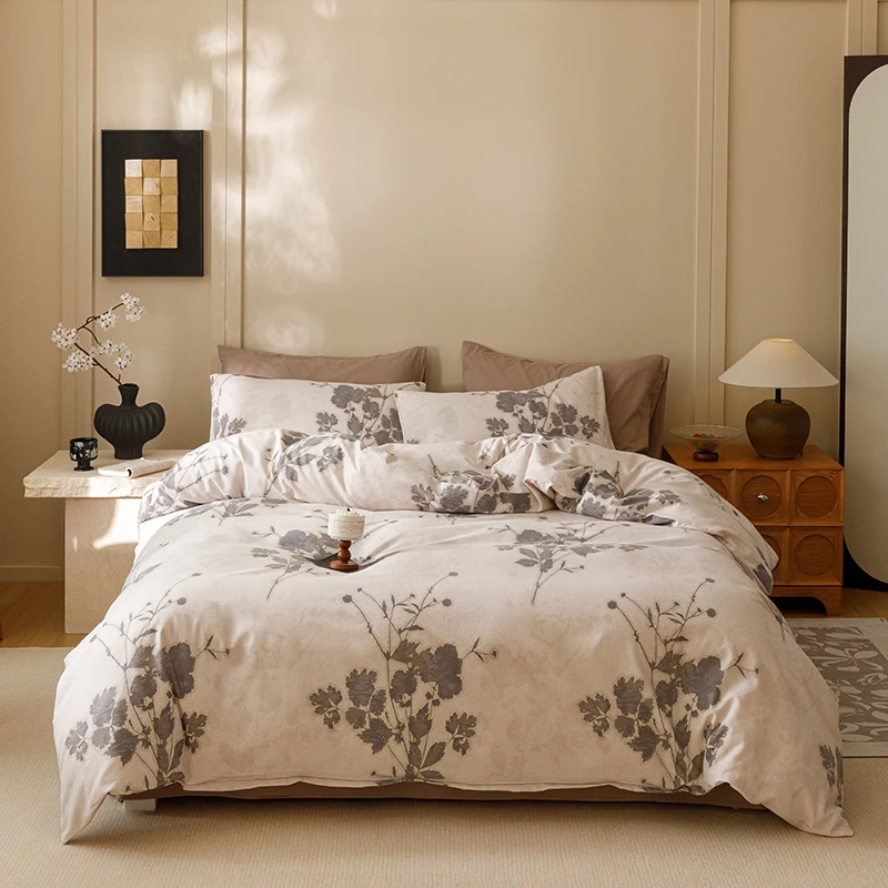 

Bonenjoy 1pc Pure Cotton Quilts Cover Brushed Duvet Cover Skin-friendly Comforter Covers Home Bedding 이불커버 (No Pillowcase)