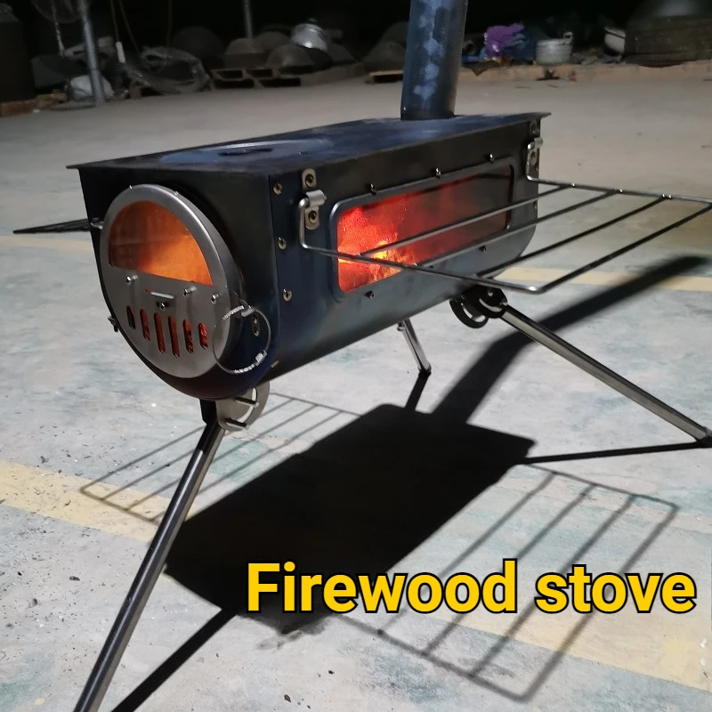 

Winter Outdoor Firewood Stove Household Warm Folding Durable Picnic Camping Heating Stove Portable Camp Cooking Supplies