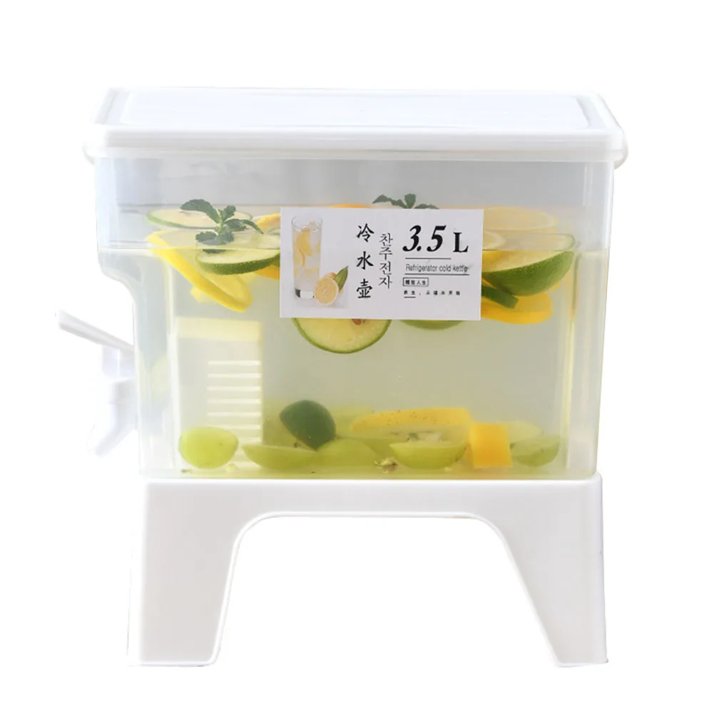 

3.5L Refrigerator Cold Kettle With Faucet Household Lemonade Bottle Drinkware Cold Water Jar Bottle Kitchen Cool Water Bucket