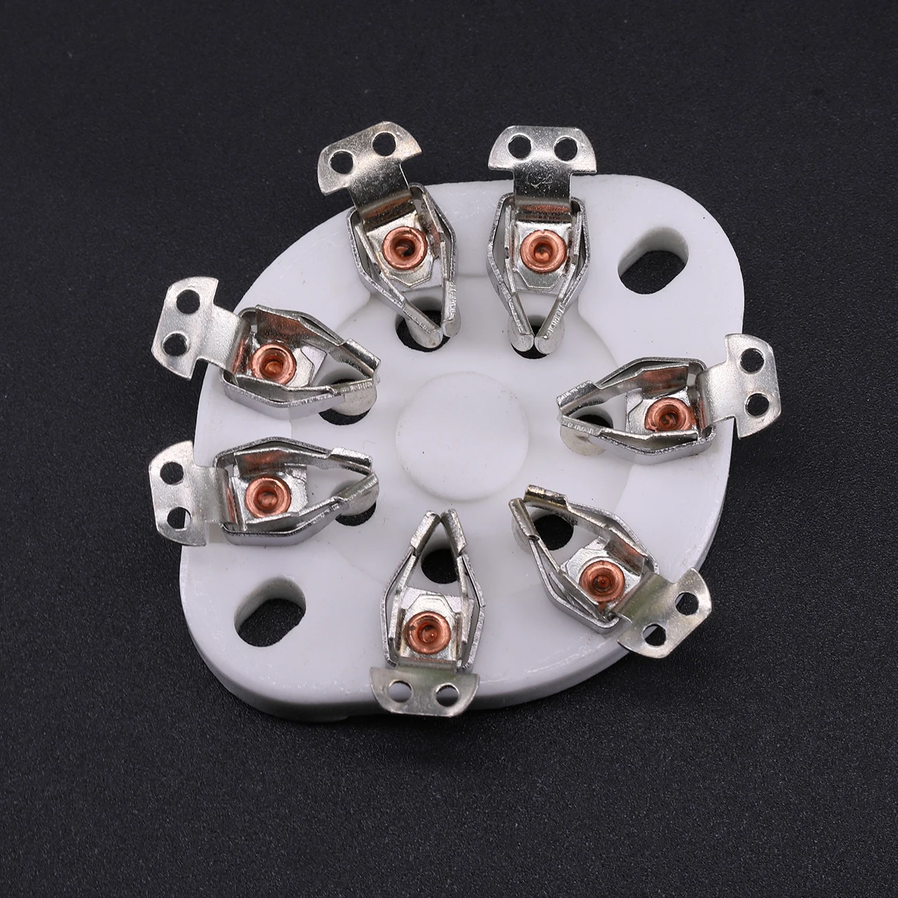 Base de válvula de tubo de cerámica de 7 pines para FU-25, amplificador de Audio Vintage, DIY, 1625, 6A6, 826, 832, 1 unidad