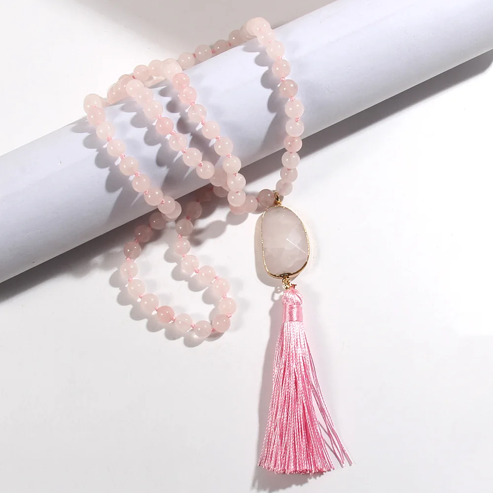 Mehrfarbige Quasten-Pullover-Kette, handgefertigte Perlen, ethnischer Stil, für Männer und Frauen, personalisierte, vielseitige Halsketten, Modeschmuck – Detail 17
