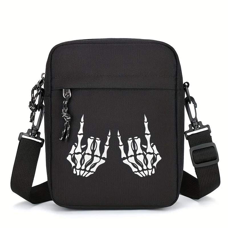 Torba na Halloween Męska Torba Crossbody z Tkaniny Oxford Lekka 100 100 Stylowa Torba na Ramię z Płótna Męska Mała Torba