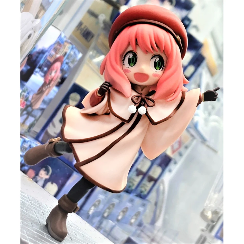 2026 Neue Anime Spy X Family CODE: Weiß 14 cm Spielzeug PVC Anya Winterkleidung Detektivbild Desktop-Dekorationen Süßes Geschenk für Kinder – Detail 8
