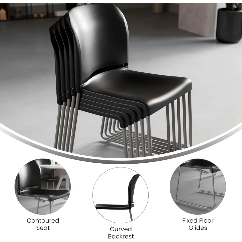 كراسي التراص الخلفية المنحنية المريحة من سلسلة هرقل للمناطق الانتظارية والردهات المكتبية