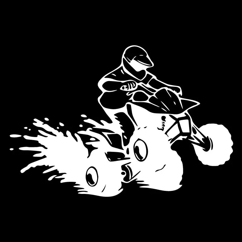 18cm Interesting ATV Decoration PVC Car Accessories Custom Stickers on Motorcycle Sunscreen and Waterproof Decals Products Cute, view 2