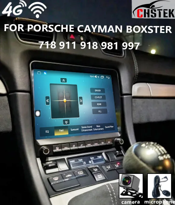 Head Unit Car For Porsche Cayman Boxster 718 911 918 981 997 Android Multimedia Bluetooth GPS WIFI Auto Vedio Autoradio Exchange
