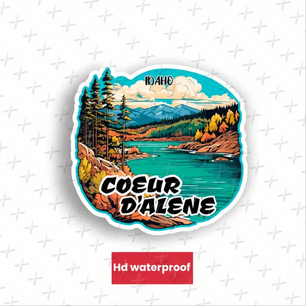 Coeur Themed Irregular Shaped Self Adhesive Single Use Waterproof Vinyl Sticker Decal Waterproof Stickers For Decorating Car Wi