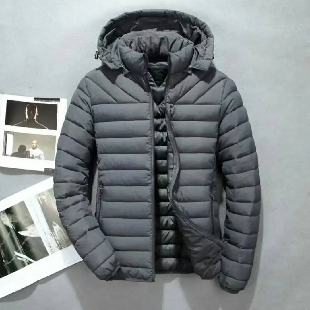 Men\'s Down Jacket Short Male Padded Coats Lightweight Puffer Padding Cheap Parkas Clothes Modern Offers Chic Elegant Casual Hot