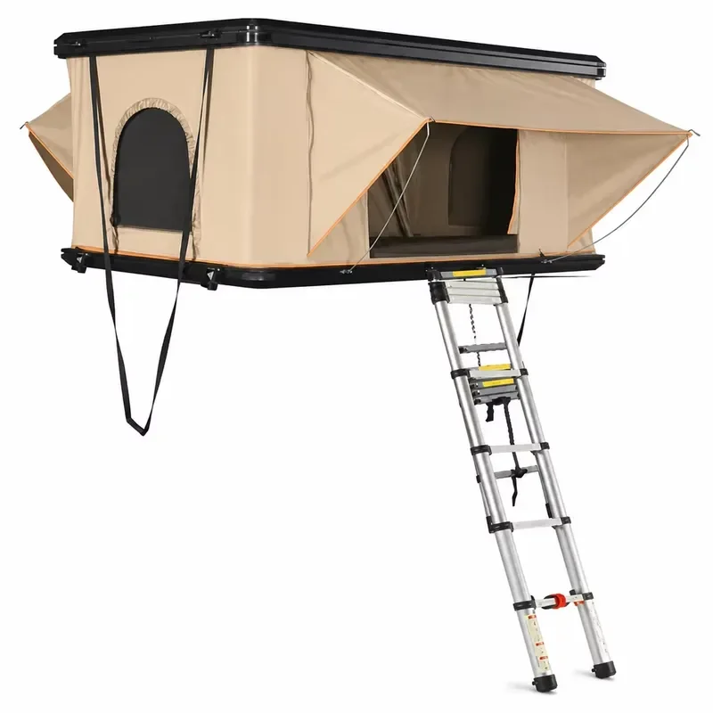 Mountain Telescopic Ladder Included Spacious 2 3 Person Pop up Windproof Waterproof Rooftop Tent Hardshell for SUV Truck Jeep