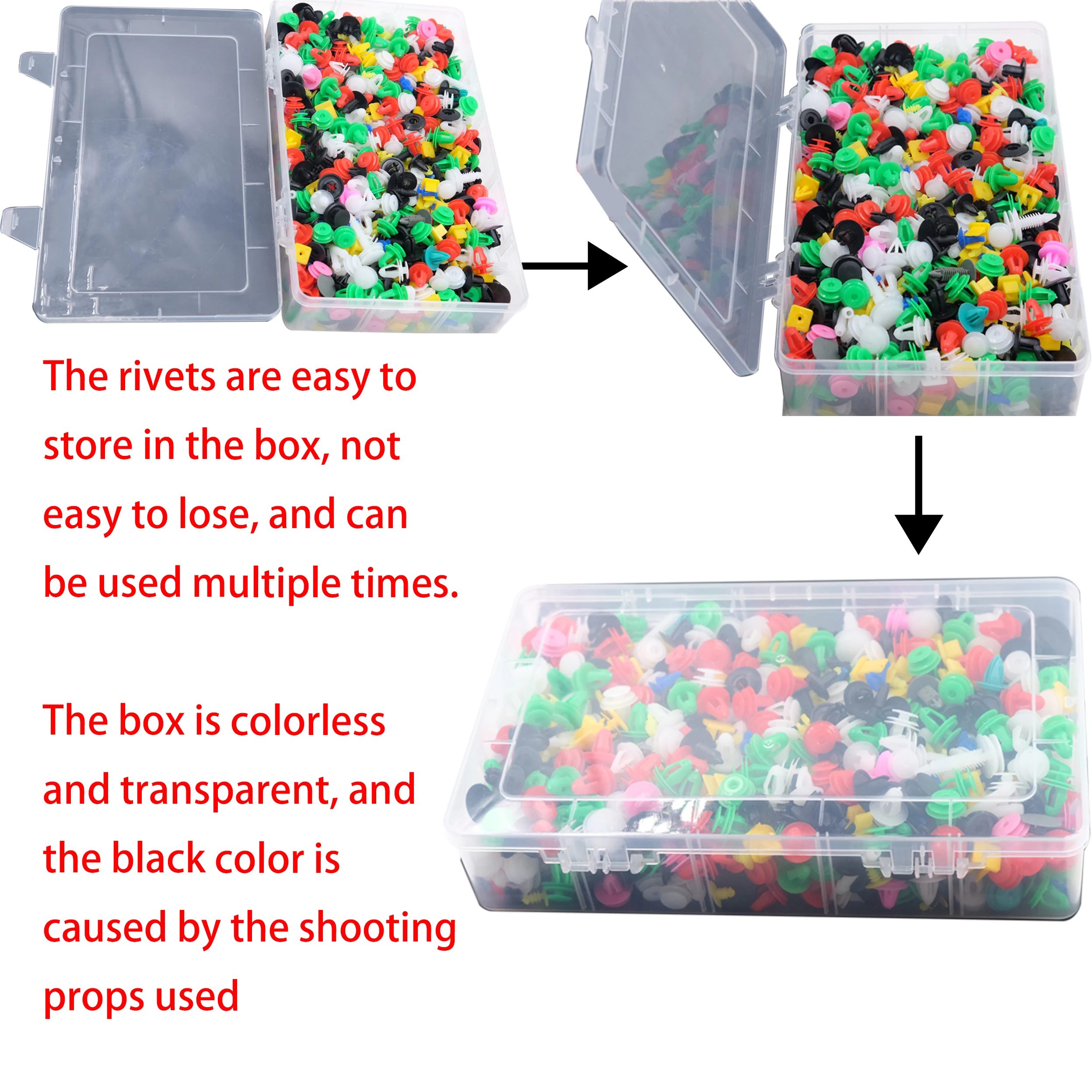 1000Pcs 30 kinds Universal Mixed Auto Fastener Car Bumper Clips Retainer Car Fastener Rivet Door Panel Liner for All Car