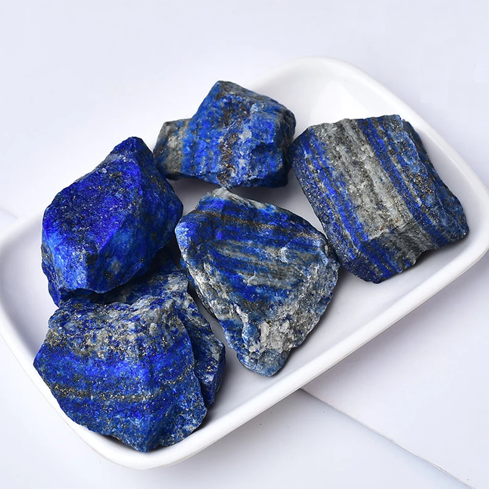 50-200g Natural Lapis Lazuli Crystal Blue quartz crude ore ore Mineral Crystal Mineral specimen Room decoration