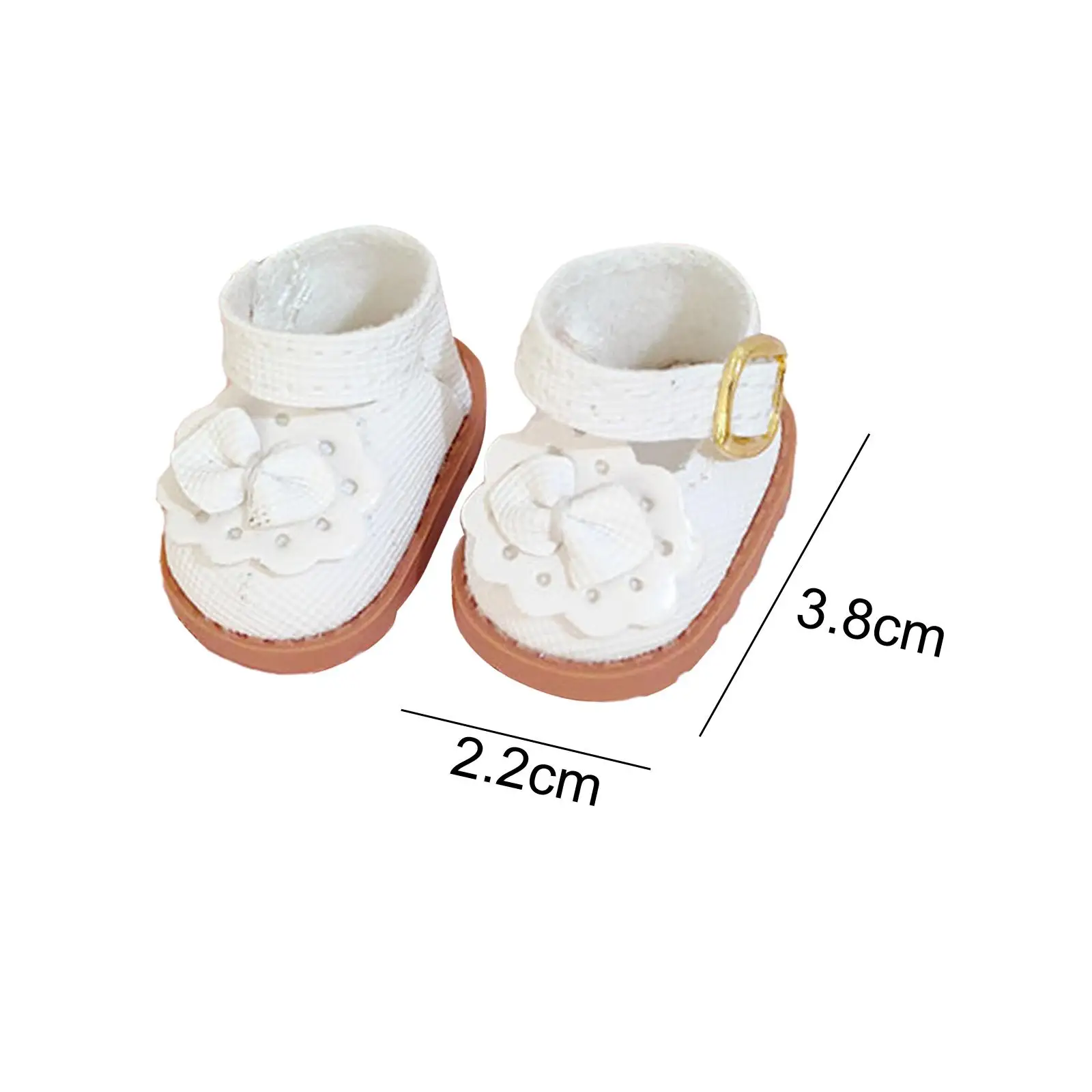 Scarpe da bambola alla moda da 17cm comode (colore bianco) per realizzare giocattoli per bambole