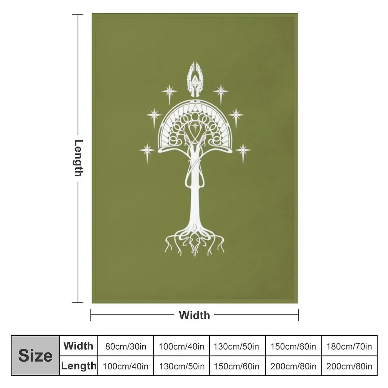 Sigil of the United Kingdom of Arnor and Gondor Throw Blanket warm winter Comforter Plaid on the sofa Blankets