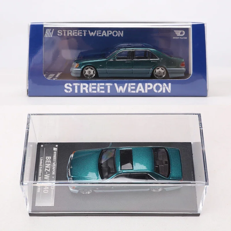 STREET WEAPON 1:64 W140 نموذج سيارة مصنوع من خليط معدني مصبوب إصدار محدود 499