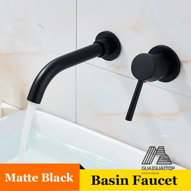 

White Bathroom Basin Faucet 360 Rotation Single Handle Hot Cold Water Bath Mixer Tap Chrome Basin Faucet Wall Mounted Faucets