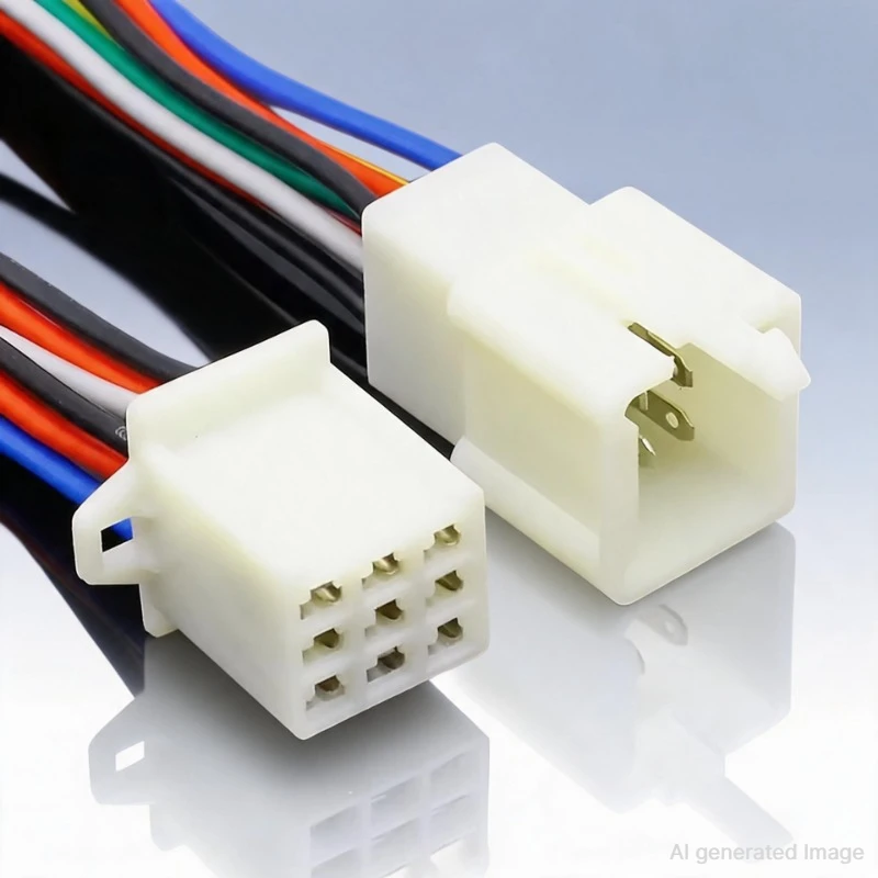1 Set 2/3/4/6/9-poliger 2,8-mm-Automobil-Schnellverbindungs-Elektrokabelstecker, Stecker und Buchse, Kabelanschluss-Set, Motorrad 2028