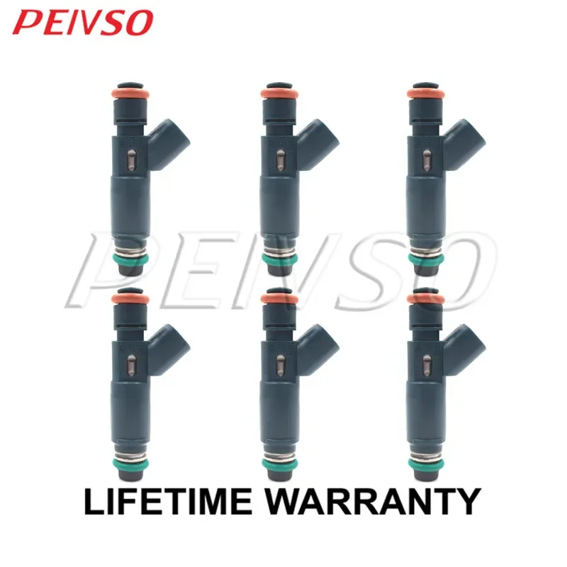 

PEIVSO 6pcs 2M2E-A7B 2M2E-5F593-A7B AJ51-13-250 Fuel Injector For FORD MONDEO 01-04 2.5L MAZDA 6 03-08 3.0L MPV 02-06 V6 3.0L