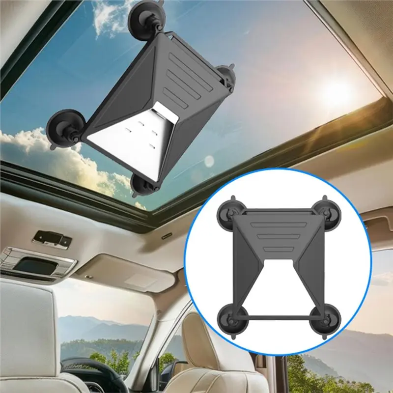 ABFU-أسود سيليكون الغطاء الواقي جبل عدة قابل للتعديل شفط كأس قوس ل Starlink Mini 1 قطعة