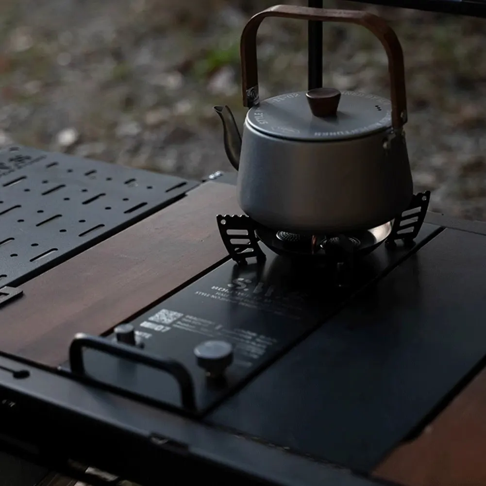 7500 واط IGT نصف موقد غاز مع شعلات قابلة للتعديل قابلة للطي التخييم IGT موقد غاز سبائك الألومنيوم للتخييم في الهواء الطلق الطبخ