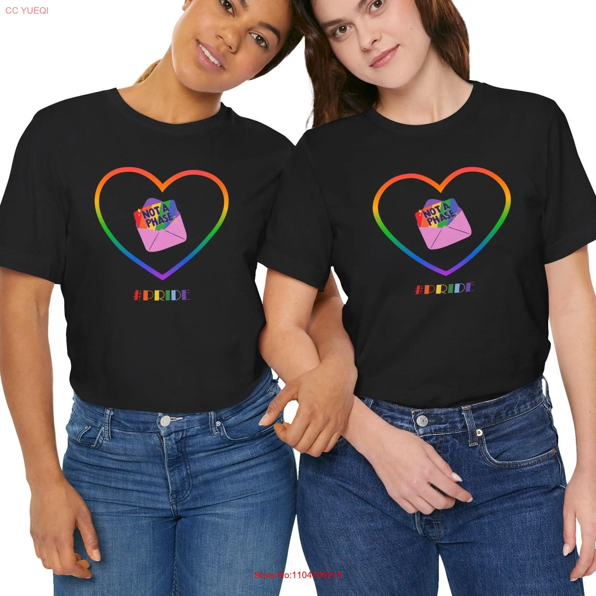 Gay Pride T Shirt LGBTQ Month Bi lesbian bisexual not a phase statement long or short sleeves