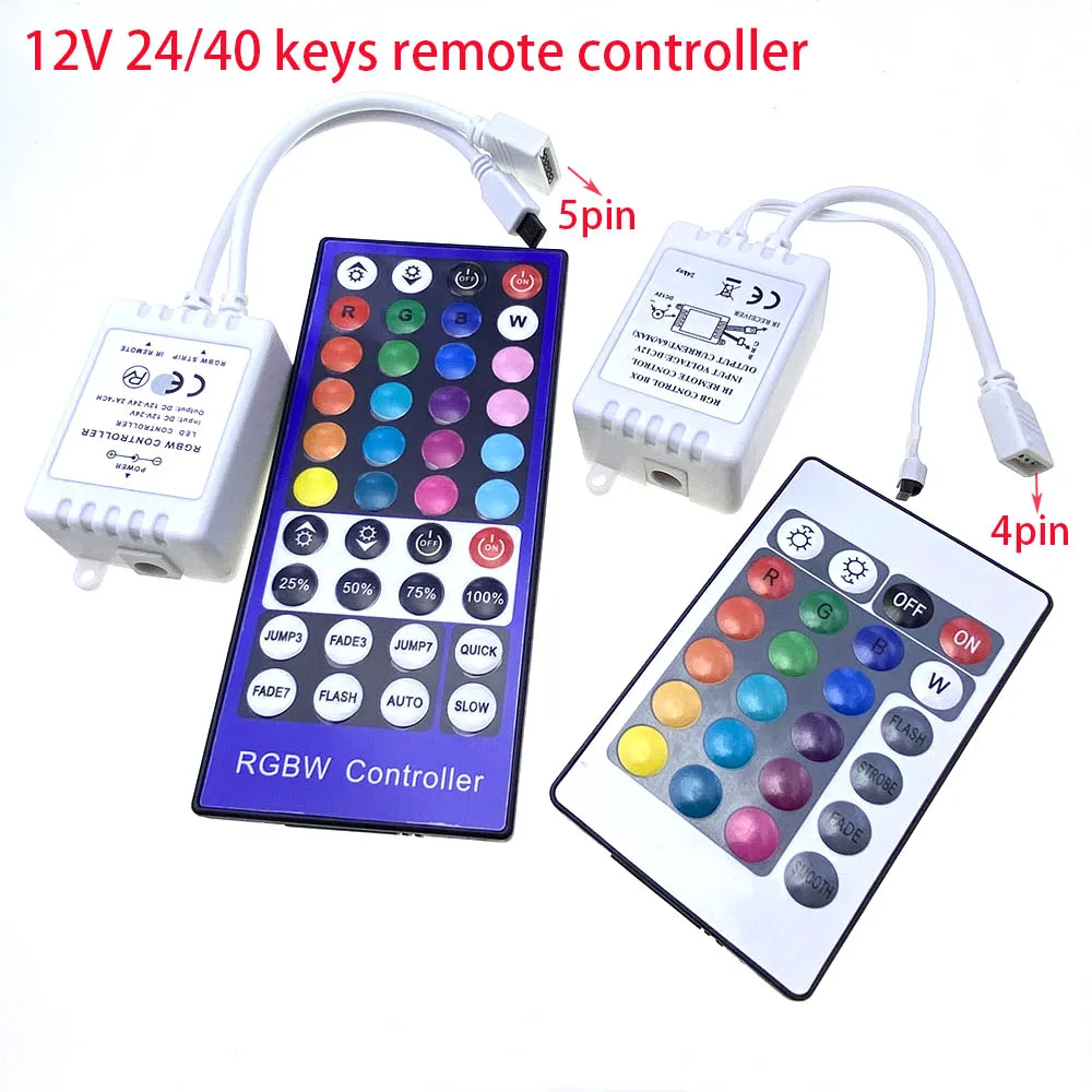 12V-24V 24Key 40Key LED Light With RGB Controller Mini 24Key DC12V Infrared Remote Control For 3528/2835/5050 LED Light Bar RGB