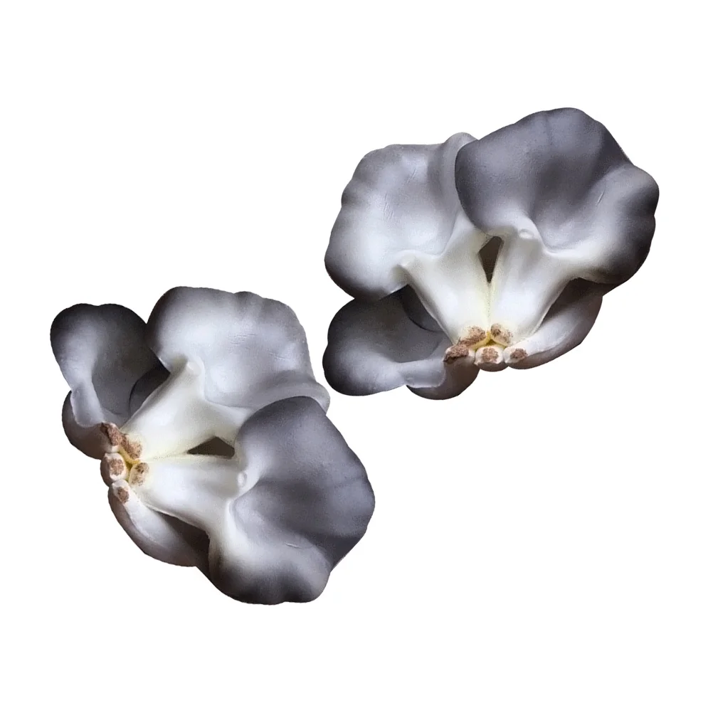 

2 Pcs Fake Straw Mushrooms Large Grey Decor for Home Garden Party Yard Outdoor L AccessoriesFood Vegetable
