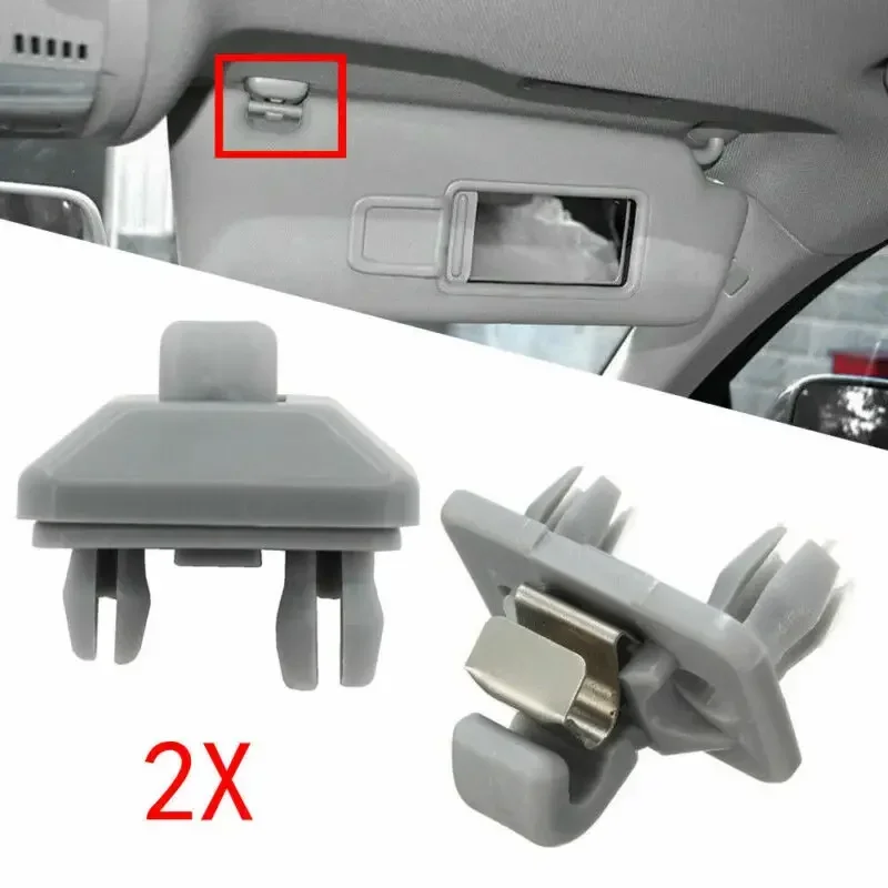 2pcs Car Sun Visor Clip 8E0857562A 8E0857561 8U0857562 For A1 A3 A4 A5 Q5 A7 B6 B7 B8 S4 S5 TT RS3 RS4 RS5 Exeo