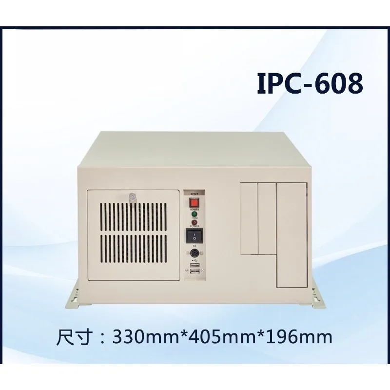 Wall Mount Industrial Computer Chassis, 7-Slot ATX Motherboard Support with Large Power Supply