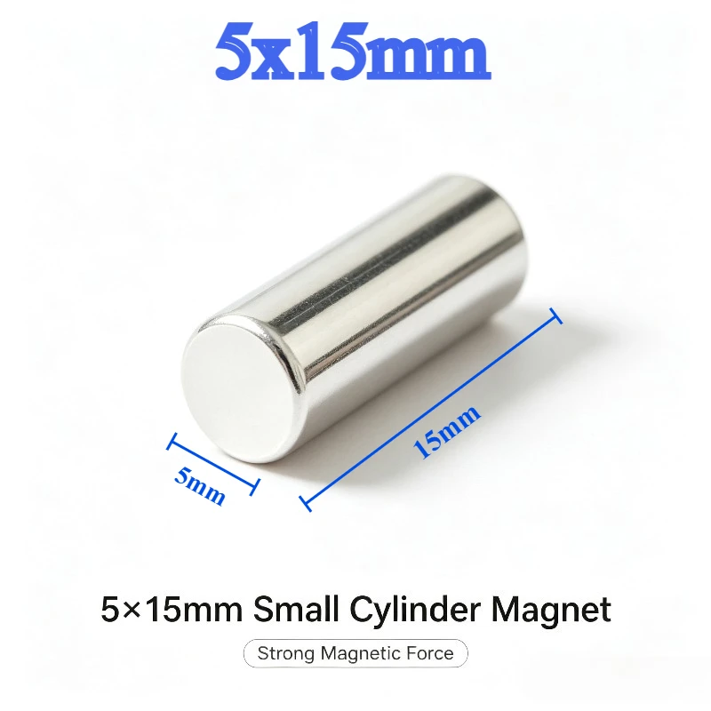 N35 Disc Neodymium Magnet 5x15mm Super Strong Small Round Permanent Magnet For DIY Home Refrigerator Office Industrial Hardware