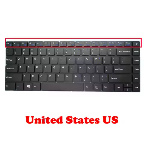 Laptop Replacement Keyboard For Teclast F6 PRO / F6 Plus For Insys FlexBook WH9-133A9 For Direkt-Tek DTLAPC133-1 13.3" Black New