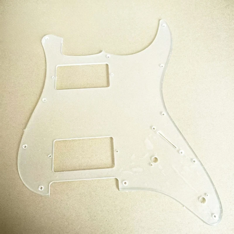 Clear PVC Pickguard for ST SQ Electric Guitar, 3-Ply SSS HSS HSH HH Pick Guard Scratch Plate Pre-Cut for Stratocaster