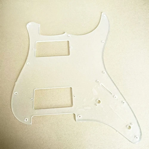 Imagen 2 del producto Golpeador de PVC transparente para guitarra eléctrica ST SQ, 3 capas SSS HSS HSH HH Pick Guard Scratch Plate precortado para Stratocaster