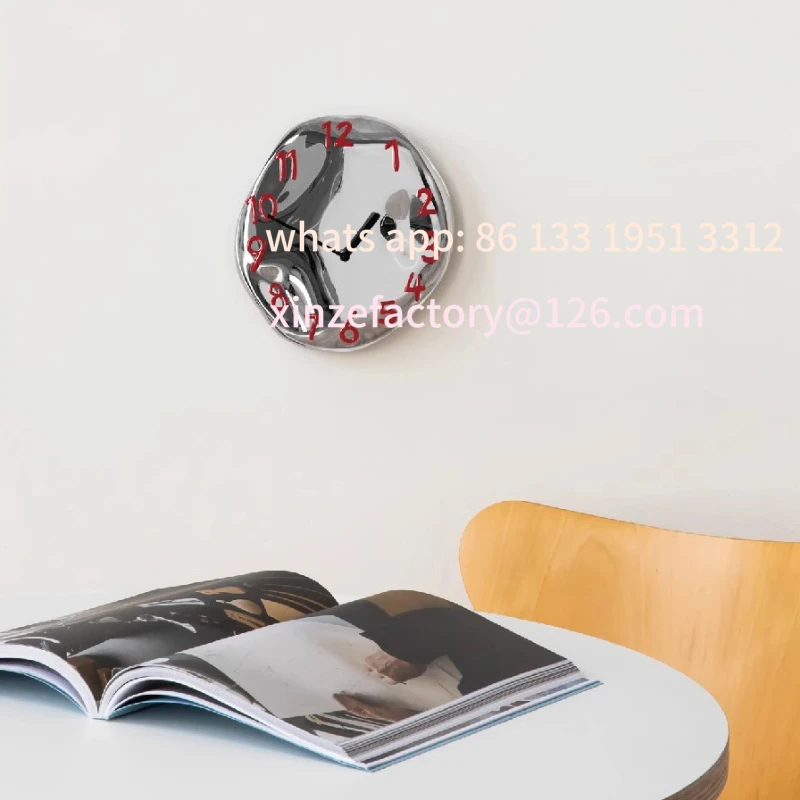 

Customizable h Home Furnishings Ceramic Modern Silent A Electroplated Hanging Clock Bedroom Wall Clocks Living Rooms Suspend Wat