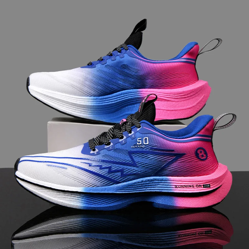

Fashion Men's Carbon Running Shoes Lightweight Breathable Women's Sports Sneakers Anti-Slip Platform Athletic Shoes Men Trainers