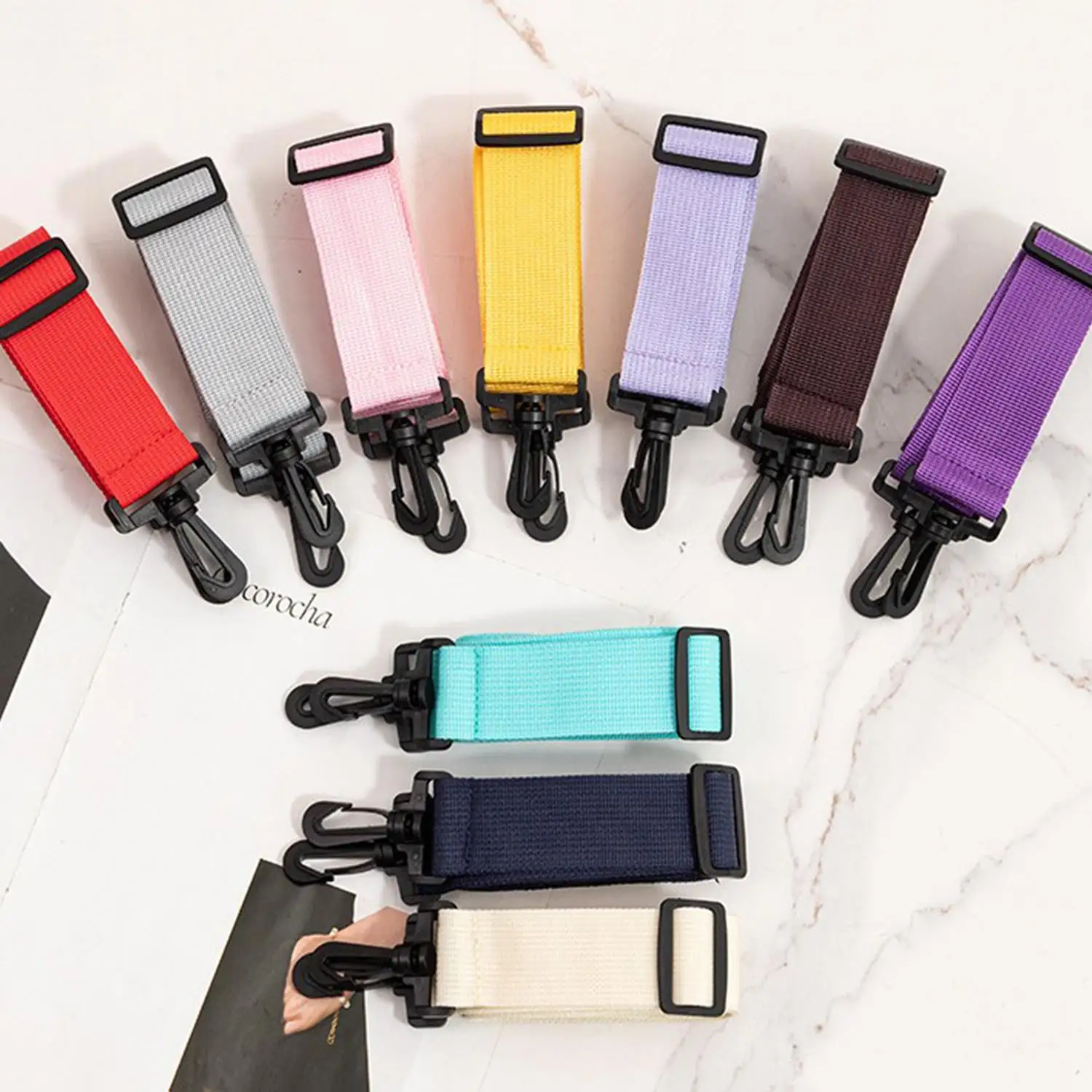 حقيبة كتف حزام موضة 4 سنتيمتر عرض استبدال حزام للحقائب النايلون امرأة حقيبة ساعي الأشرطة حقيبة الملحقات