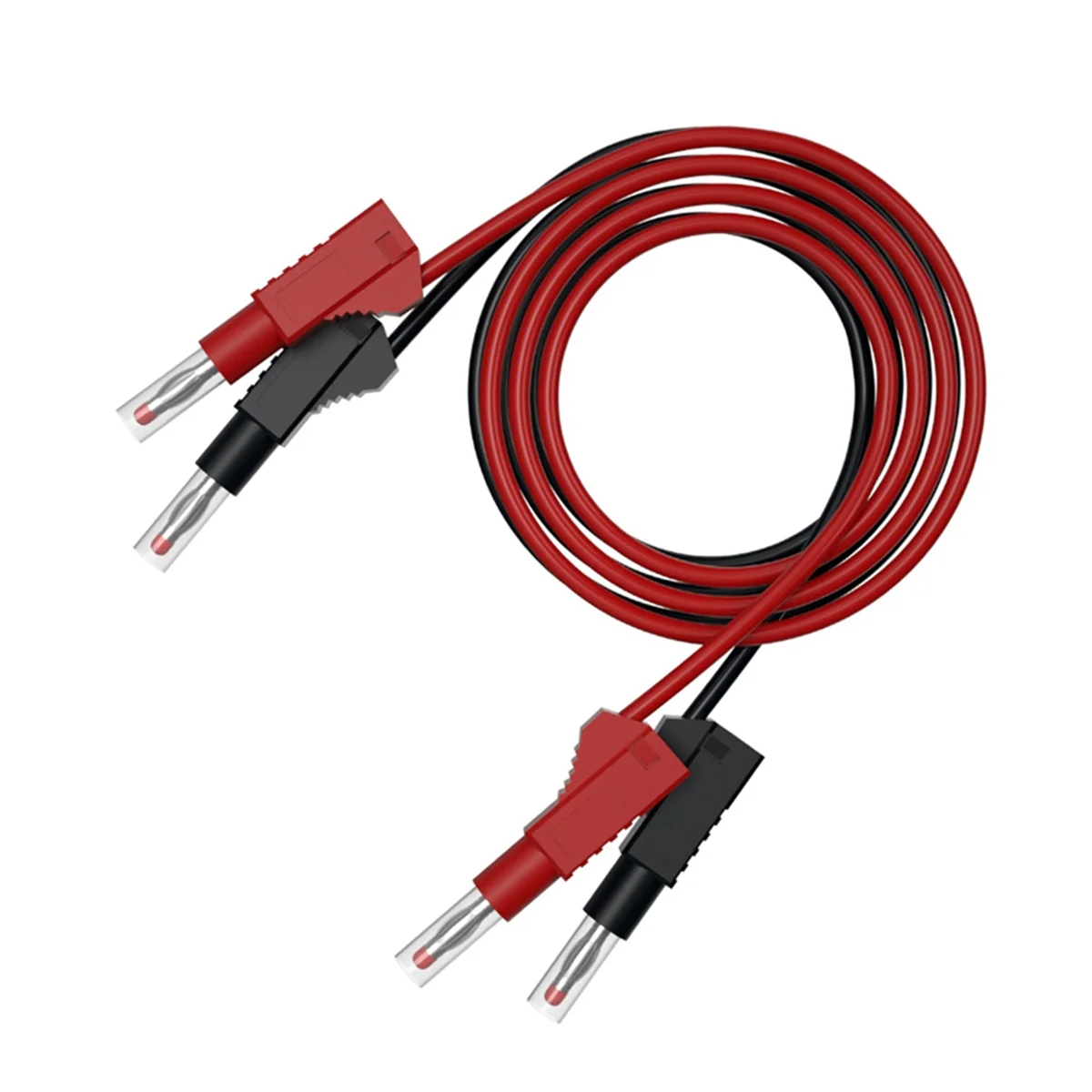 

2Pcs Multi-meter Test Leads Cable Jumper Wire Line Security 4mm Banana Plug Retractable Test Tool Red Black