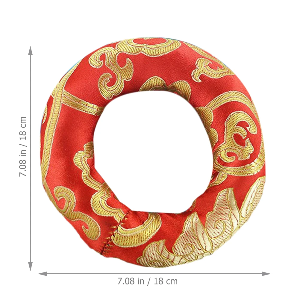

Buddha Sound Bowl Cushion Handmade Round Nepal Singing Mats Bottom Pad Cushions for