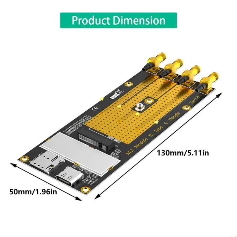 U55C M.2 B KLUCZ NGFF NGFF TYP CEPLE CLADE MODULE MODULE Z ANTENCJI