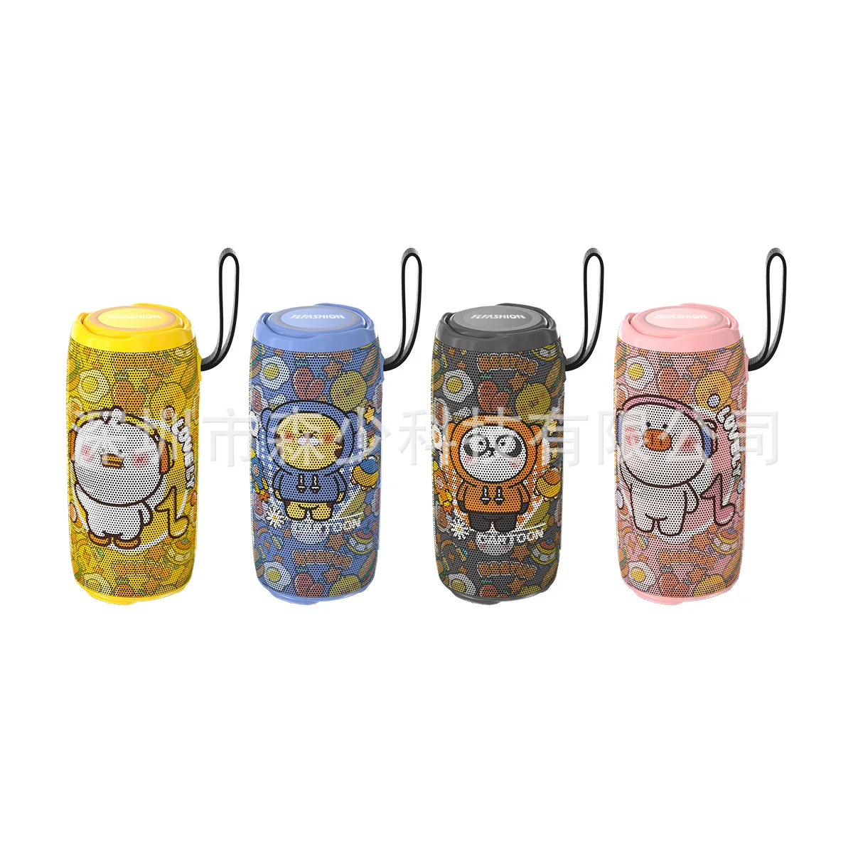 2025 رائجة البيع عبر الحدود خاص الكرتون سمّاعات بلوتوث للتخييم في الهواء الطلق مضخم صوت محمول سمّاعات بلوتوث مع الضوء