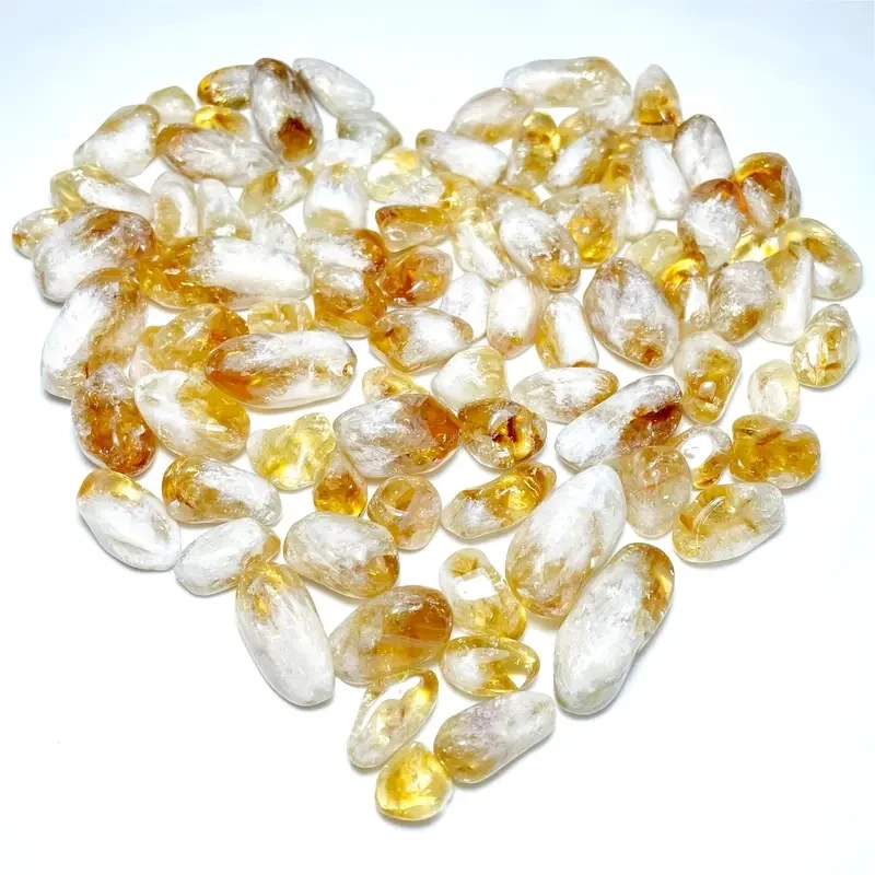 

100g Natural Citrine Chips 0.39-1.18"Golden Yellow to White Crystal Gravels Tumbel Stones for Home Decor Jewelry Making DIY Craf