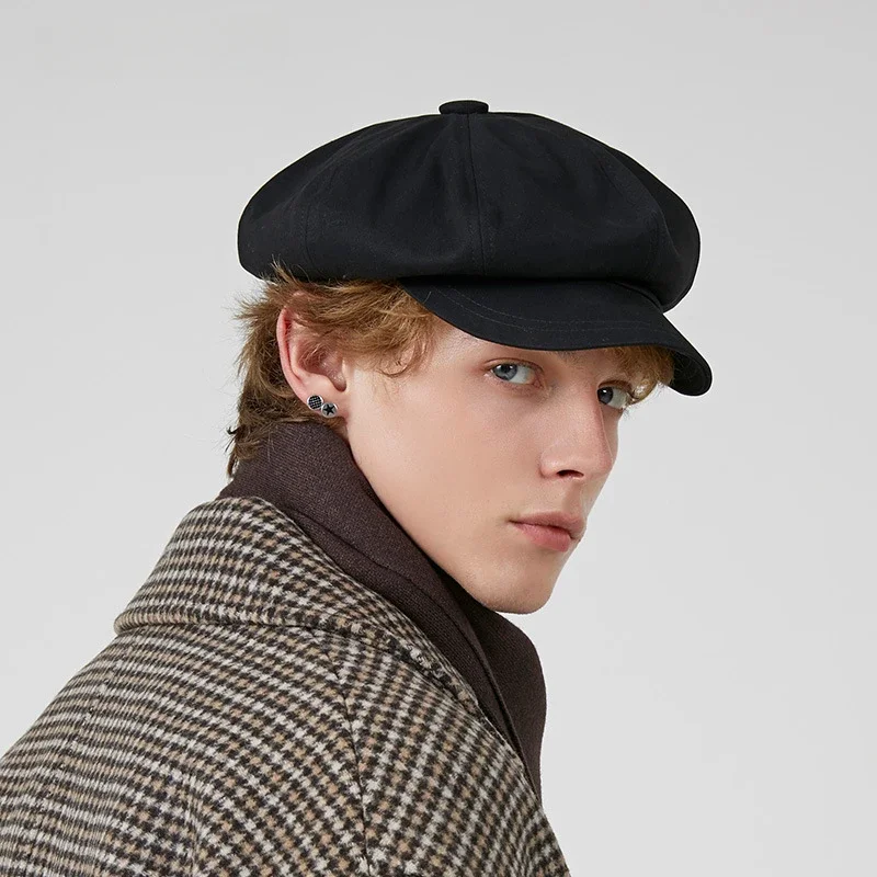 Octagonal Hat for Men and Women, Urban Streetwear Style Beret, Top-quality Painter Hat and Newsboy Cap, Spring Summer Collection