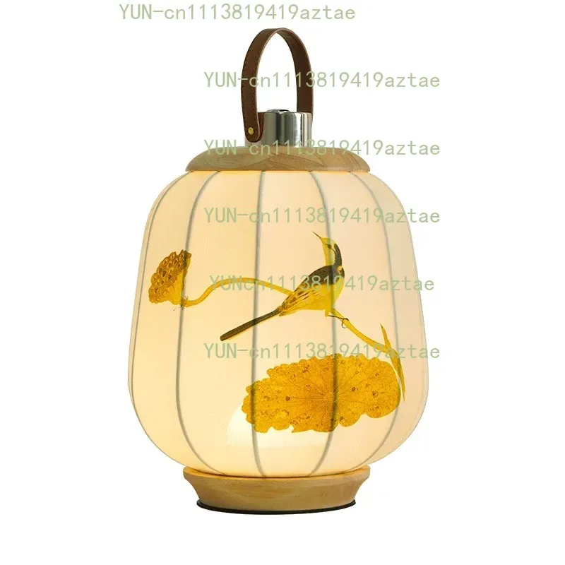 Electric desk lamp creative Chinese study bedroom bedside ornament high-end portable decorative desk lamp