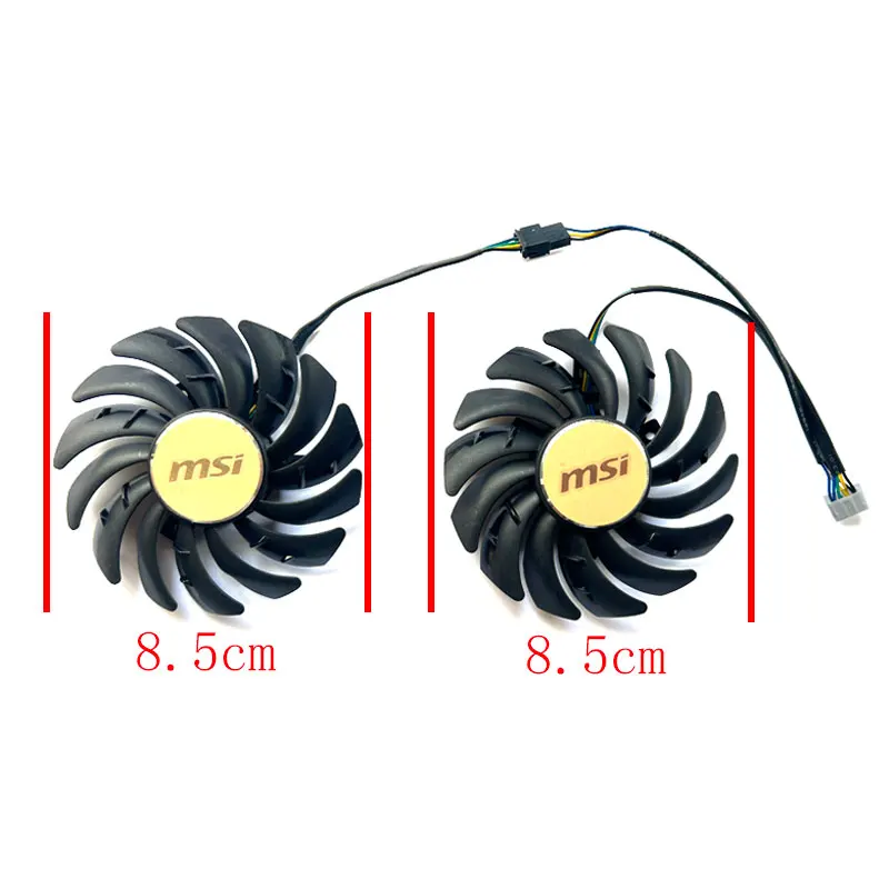 85MM New For MSI Radeon RX5700 5700XT 8GB EVOKE OC Graphics Card Replacement Fan PLD09210S12HH