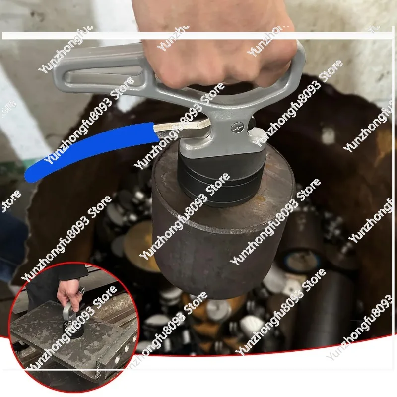 Protable Heavy Duty Strong Magnetic Pickup Tool Lifting Magnet with Quick Release for Iron Plate,Laser Cutting,Metal Separation