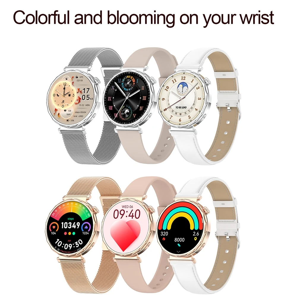 2025 New GPS Tracking Smartwatch Women AMOLED HD Screen Heart Rate Bluetooth Call IP68 Waterproof Smart Watch Android IOS