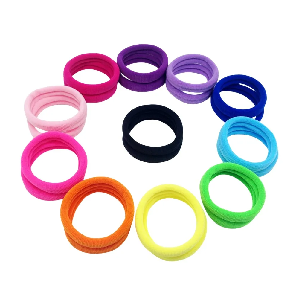 50Pcs Colorful Women Ponytail Holder Rubber Band Scrunchie Rubber Band Headband For Girl Kid Fashion Pigtails Holder Accessory